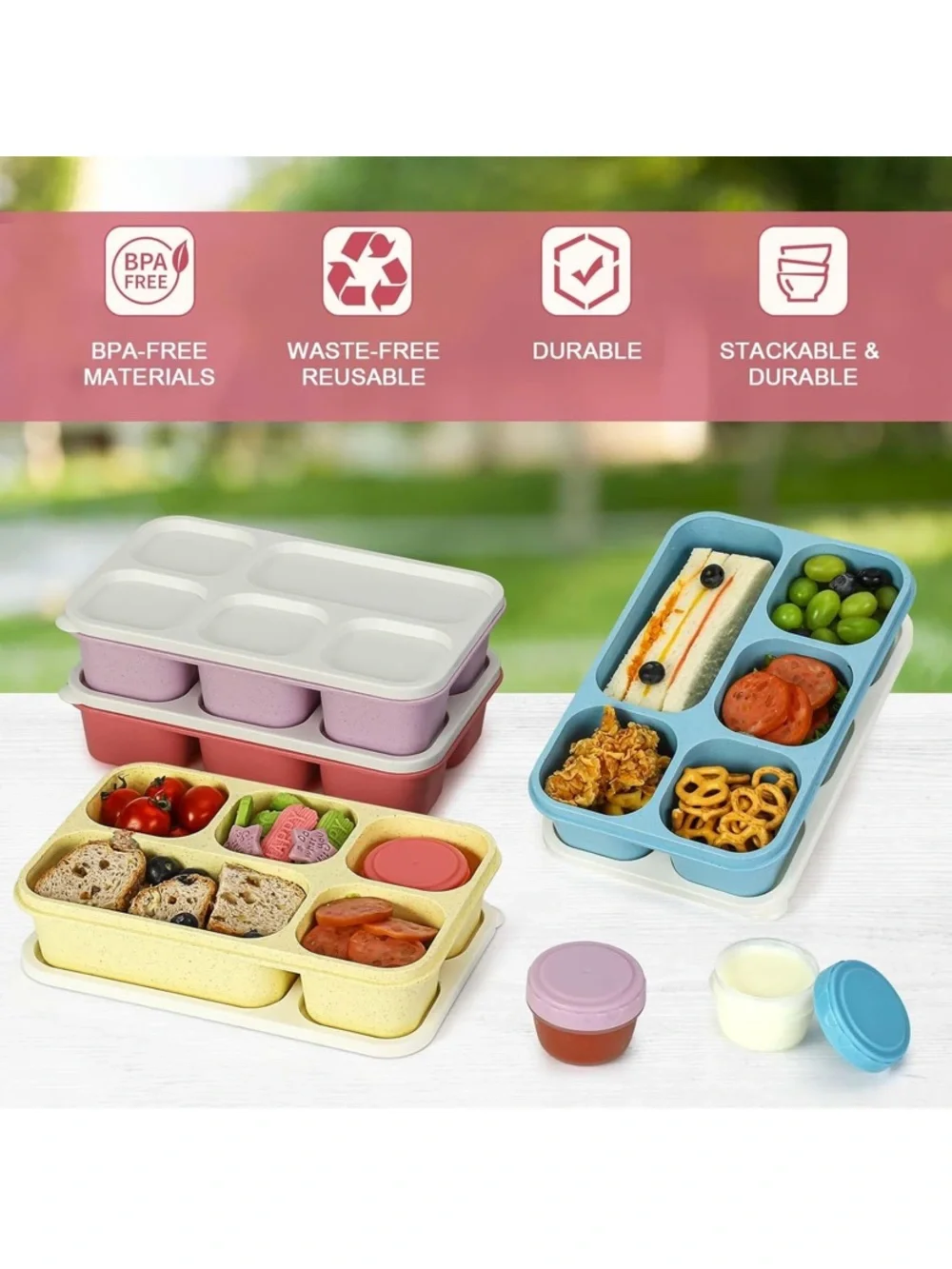 Vintage 4PK Bento Box Tupperware